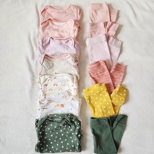 Cloud Island Longsleeved Onesies & Pants